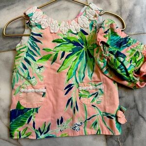 Lilly Pulitzer 6-12 months dress with bloomers